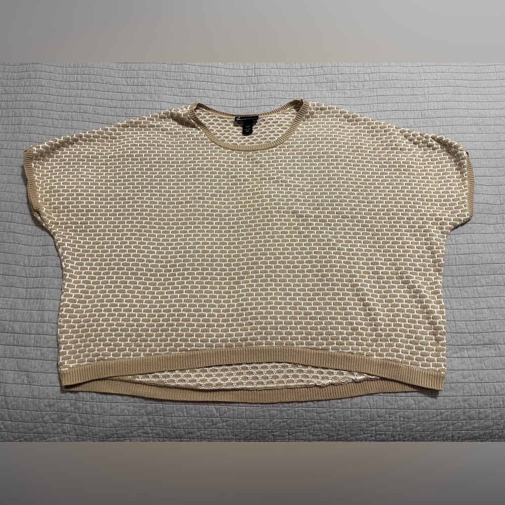 Lane Bryant Brick Pattern Dolman Sleeve Boxy Sweater Size 26/28